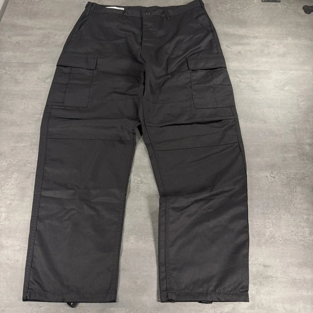 Advantex Inc. Cargo Pants Mens Large Regular BDU Cargo Black NWOT Tactical